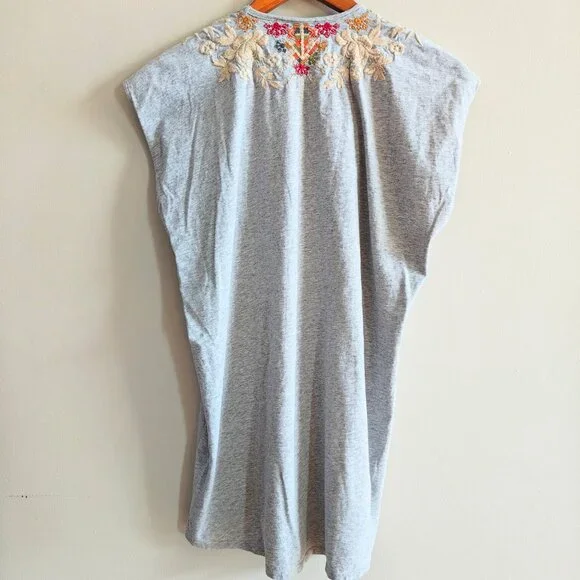 JOHNNY WAS Embroidered Jersey Top - Picture 4 of 9